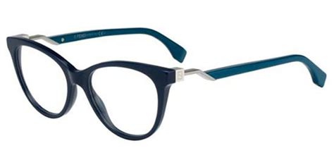 Fendi FF 0201 FENDI CUBE 4BE Eyeglasses in Blue